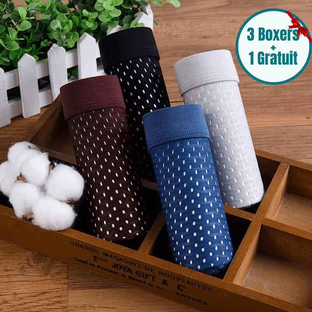 BoxHero™ - Boxer en Fibre de Bambou Ultra - Confort (3 pièces + 1 gratuit) - Bingoo