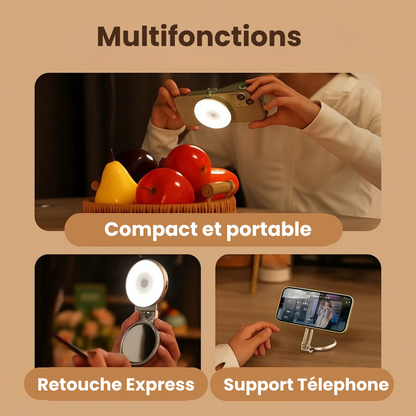 Lampe Selfie Magnétique 360° – Ta Nouvelle Arme Beauté pour des Selfies Parfaits