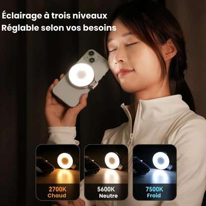 Lampe Selfie Magnétique 360° – Ta Nouvelle Arme Beauté pour des Selfies Parfaits