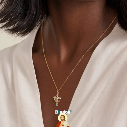 Collier De Protection "Dieu Veille Sur Moi" - Croix & Couronne