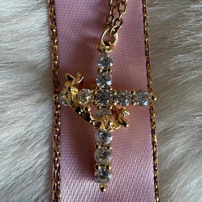 Collier De Protection "Dieu Veille Sur Moi" - Croix & Couronne