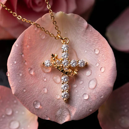 Collier De Protection "Dieu Veille Sur Moi" - Croix & Couronne