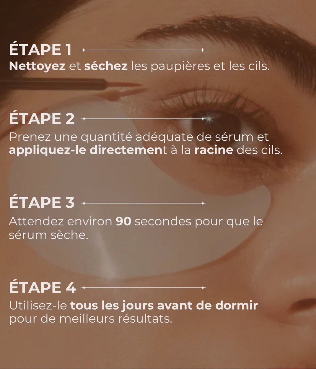 Sérum de Croissance des Cils (1 Acheté = 1 OFFERT) - Bingoo