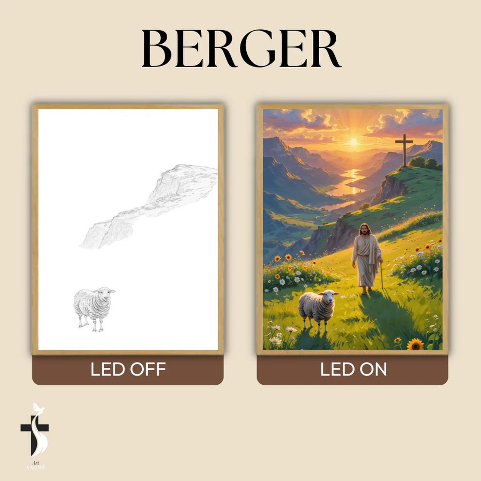 Tableau Chrétien Rétroéclairé - Bingoo